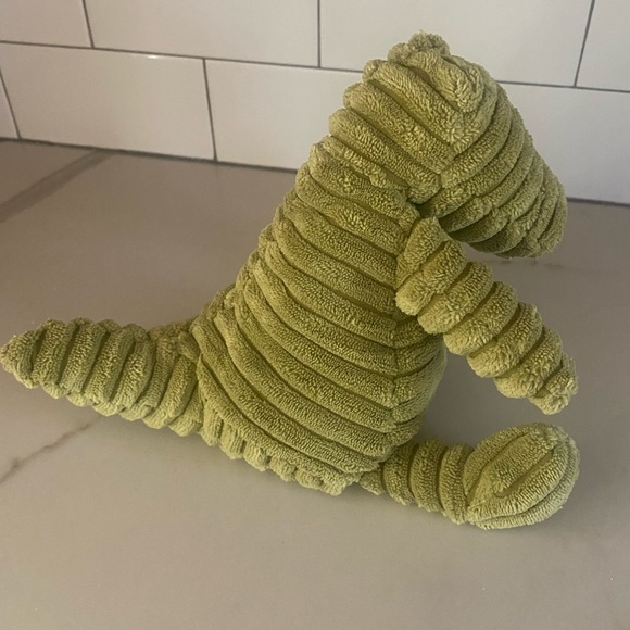 Jellycat Cordy Roy Gator Green Corduroy Crocodile Alligator 9” Plush - Picture 3 of 4